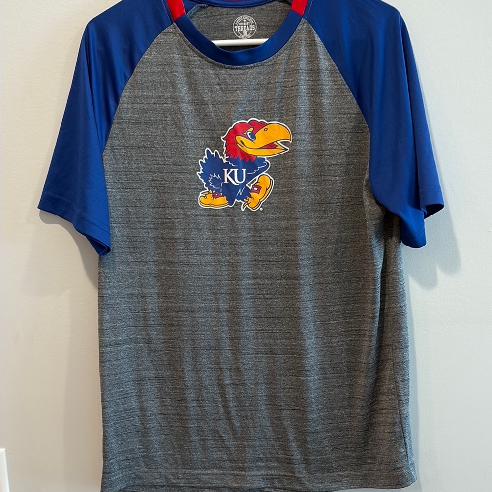 Worn once Rivalry Threads Blue and Gray Short Sleeve Tee